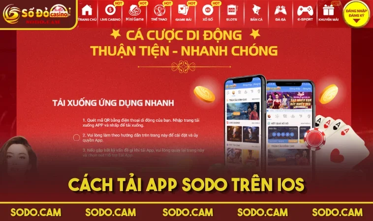 Cách tải app SODO trên iOS